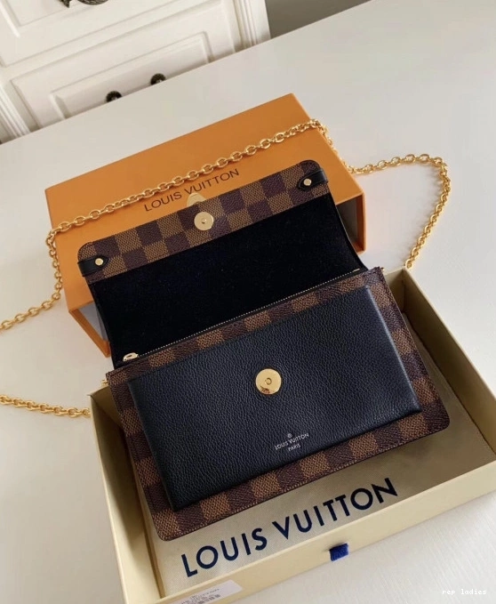 Cheap VUITTON CHAIN VAVIN LOUIS WALLET 0819